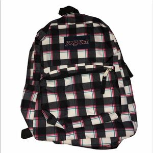 Plaid JanSport Backpack